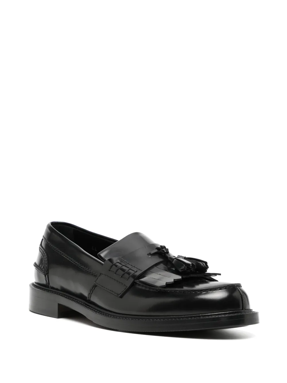 Kiton leather loafers - Zwart