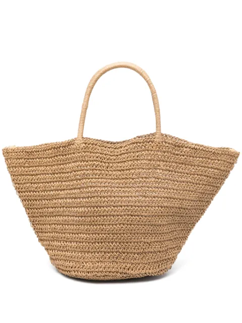 Seventy interwoven-design tote bag