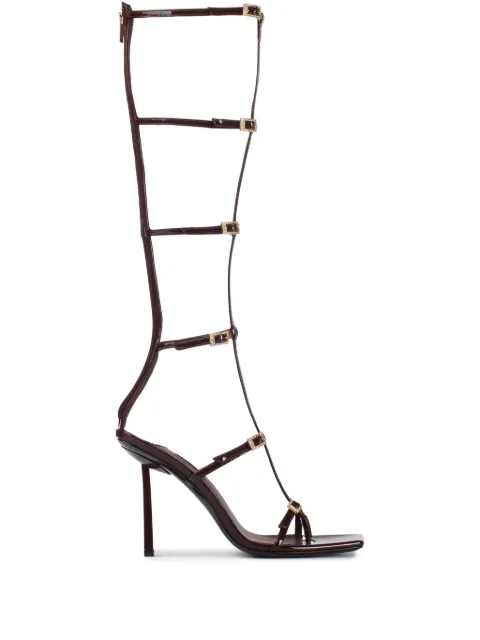Le Silla 110mm Sahara sandals 4314D090BXPPKAB - 0