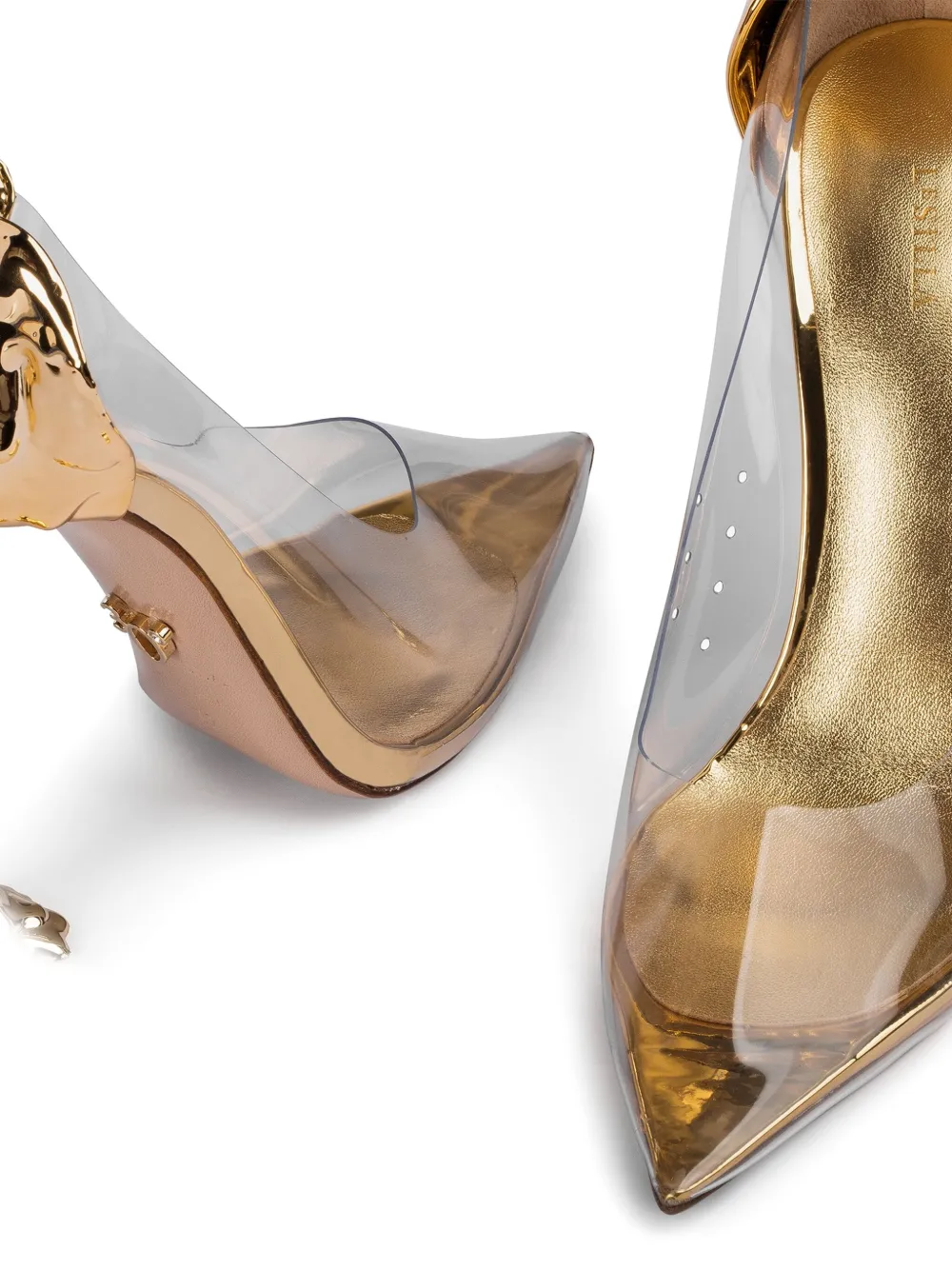 Le Silla 120mm Anthea pumps Gold