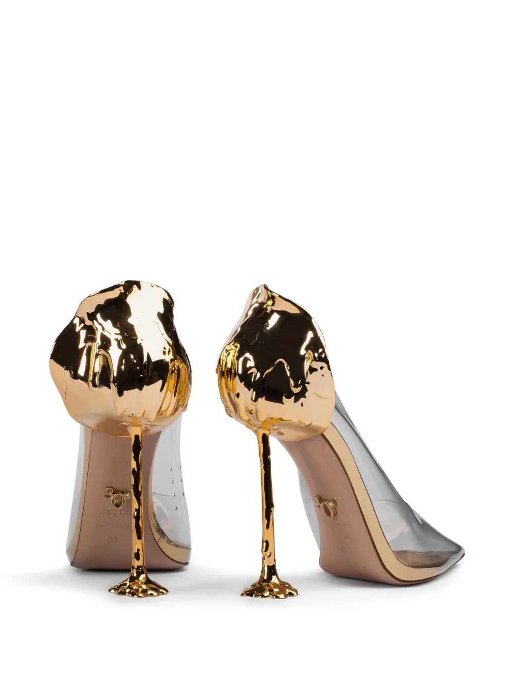 Le Silla 120mm Anthea pumps Gold