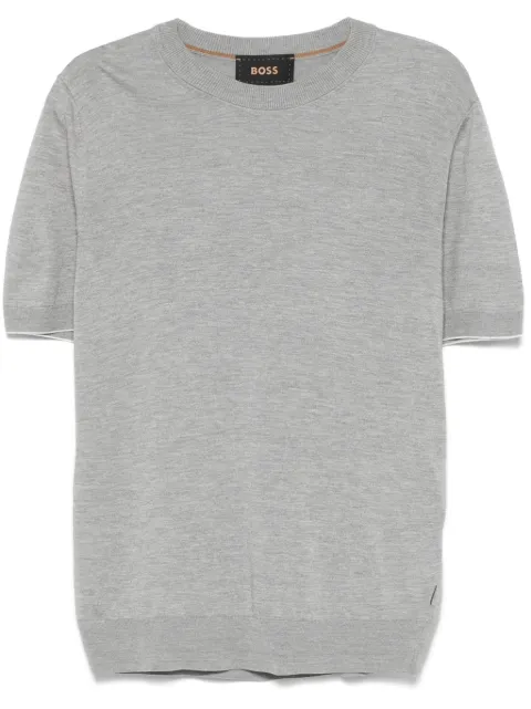 BOSS Gestricktes T-Shirt