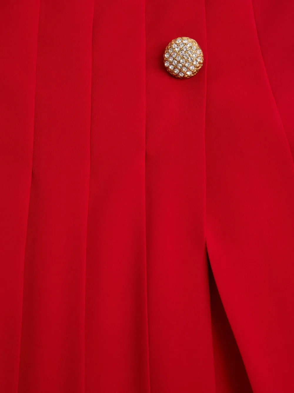 Valentino Garavani Georgette midi-rok Rood