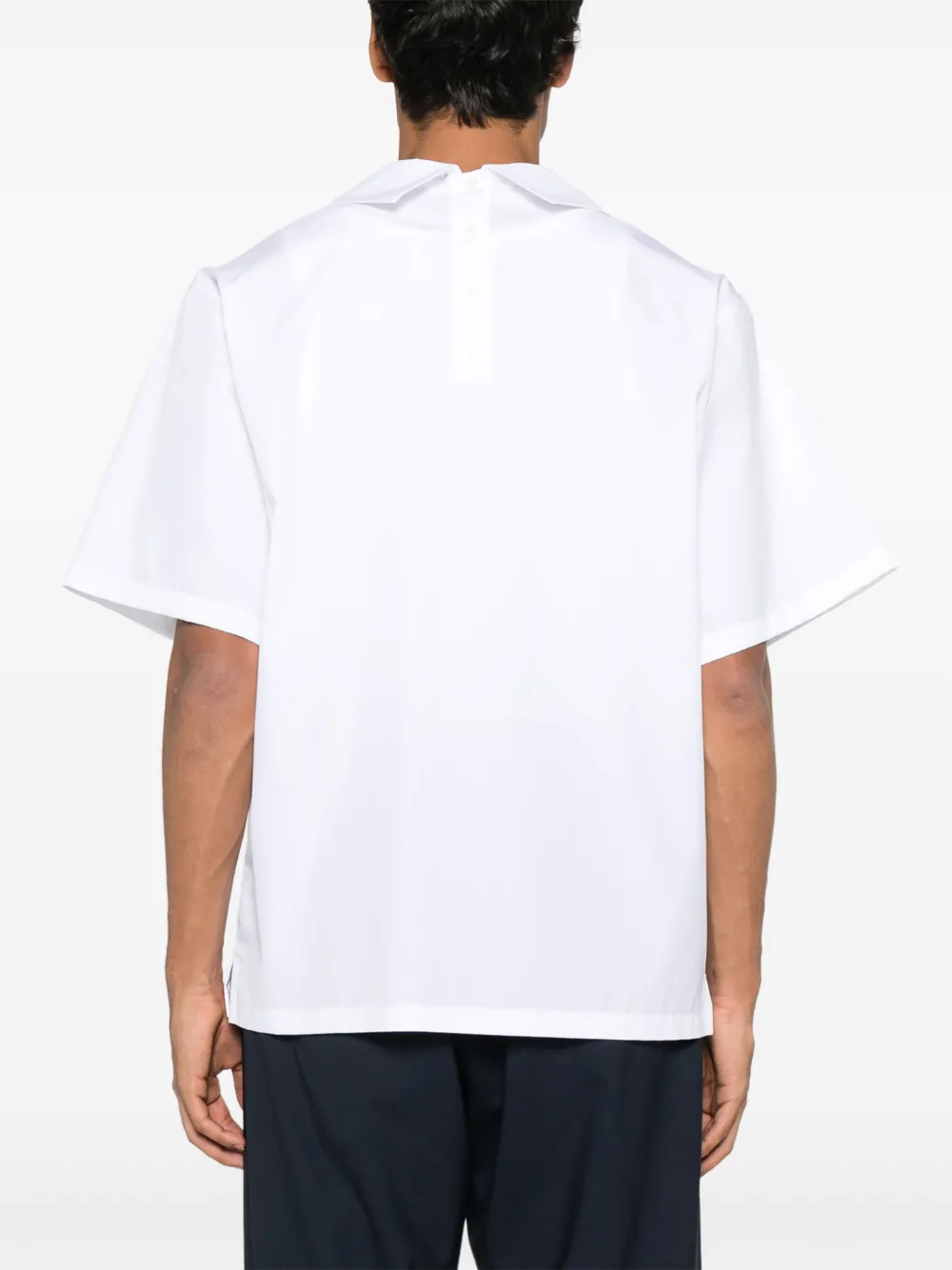 MSGM x Luke Edward Hall Sailors in Love overhemd met patch Wit