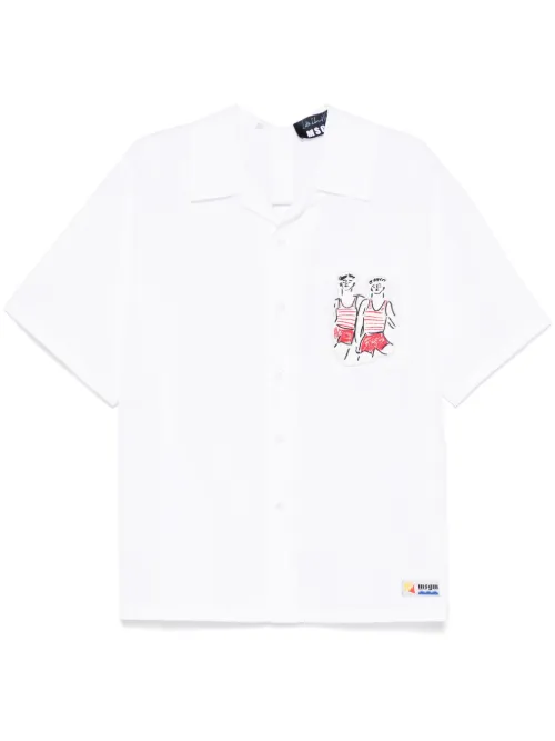 X Luke Edward Hall chemise à patch Sailors in Love - MSGM - Modalova