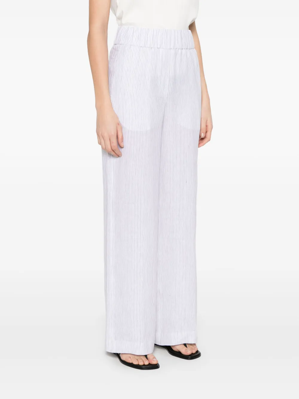 Peserico Gestreepte broek Wit