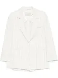 Peserico striped blazer - White