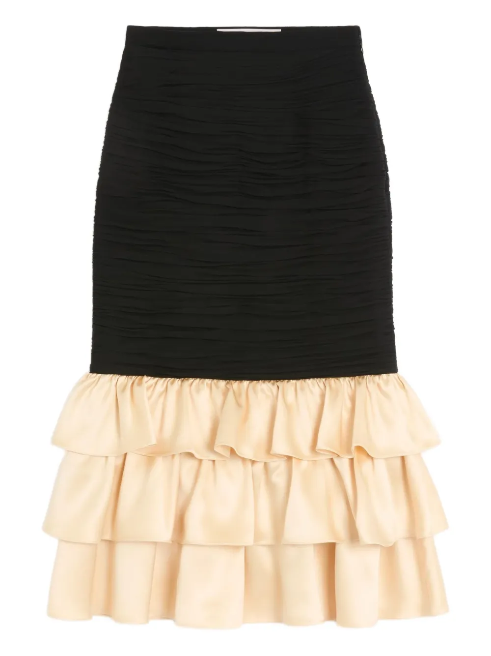 Valentino Garavani Midi-rok met vlakken Zwart