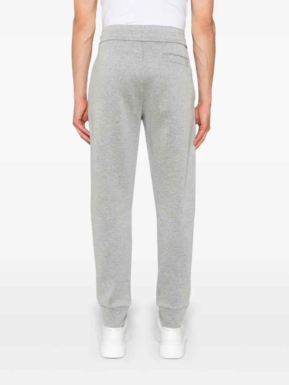 Shop Hugo Boss Raised Seam-detail Track Trousers In Grey