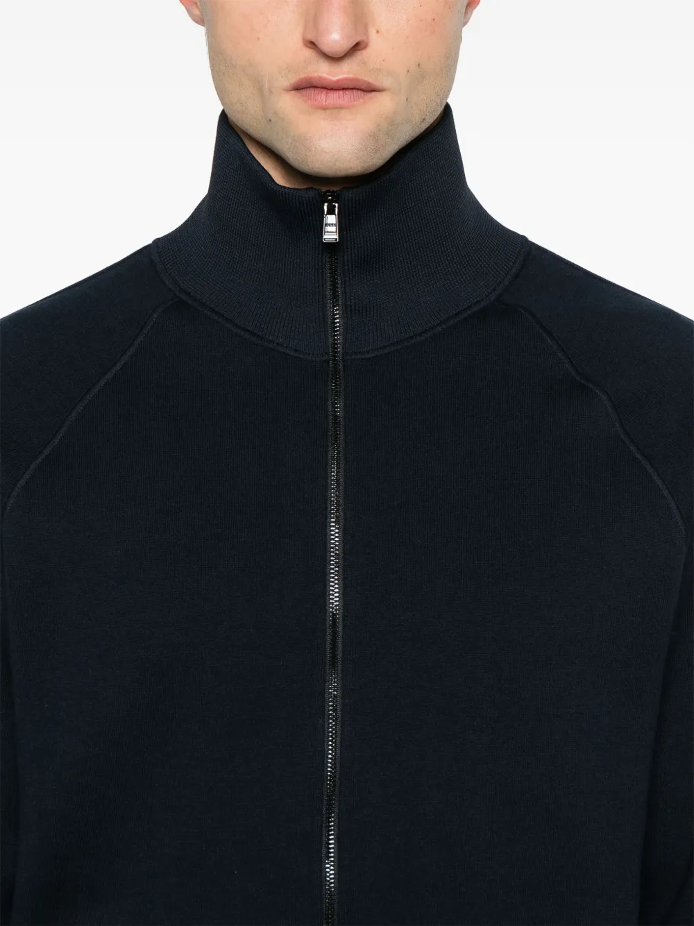 BOSS Vest met rits Blauw