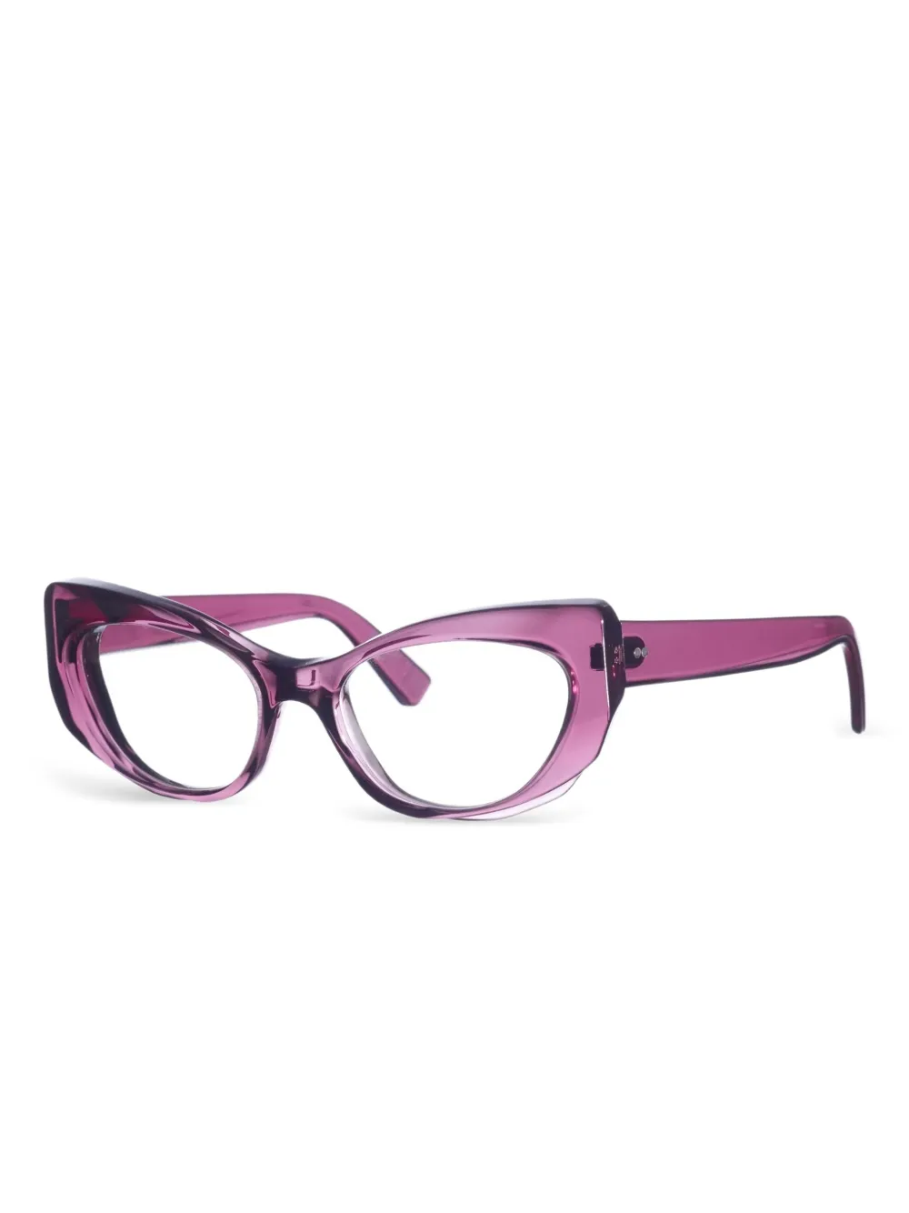 Kirk & Kirk Esme geometric-frame glasses | Purple | Image 1