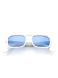 Kador geometric-frame sunglasses - White