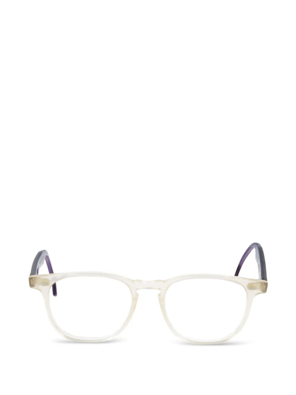 Kador Cambridge round-frame glasses - Bianco