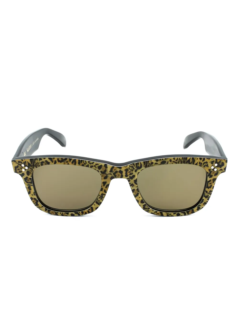 Kador Solemio leopard-print square sunglasses | Brown | Image 1