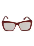 Kador Katy square-frame glasses - Red