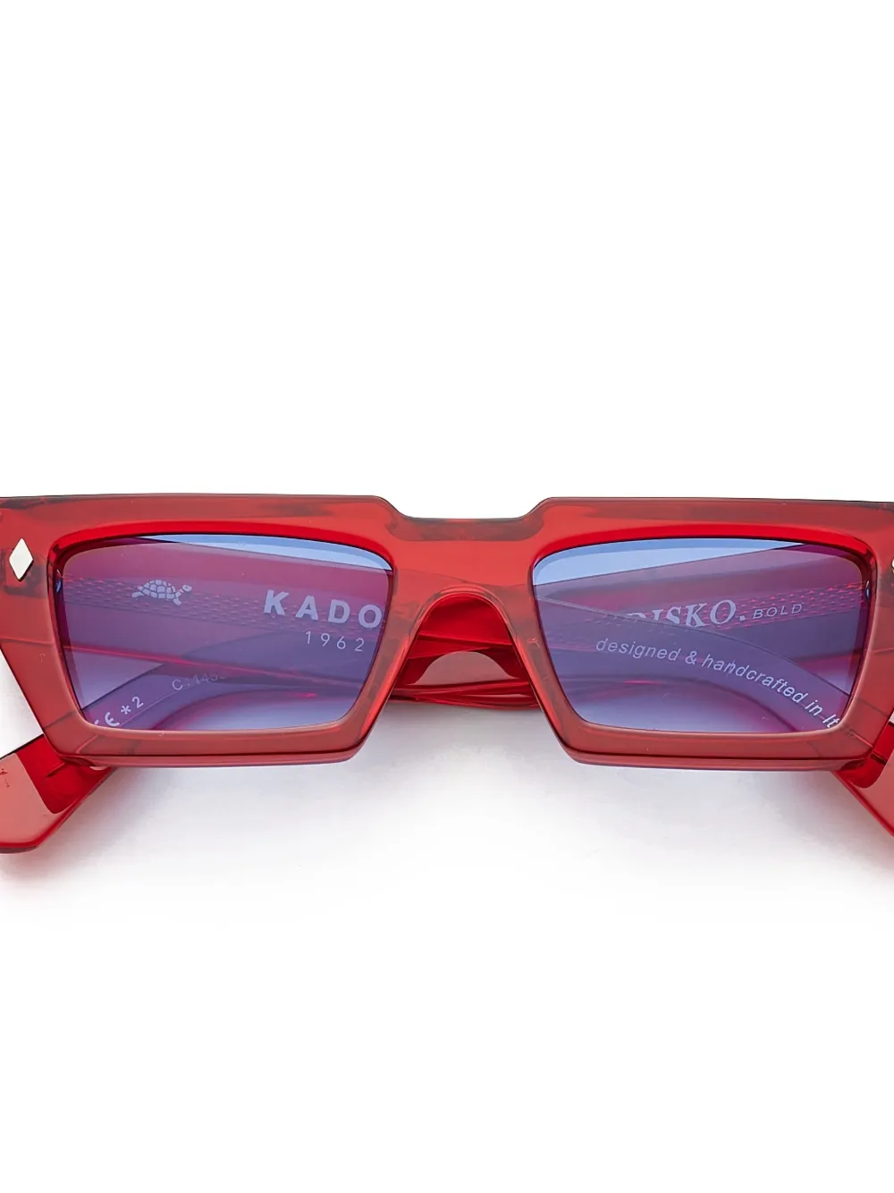Kador Disko square-frame sunglasses - Rood