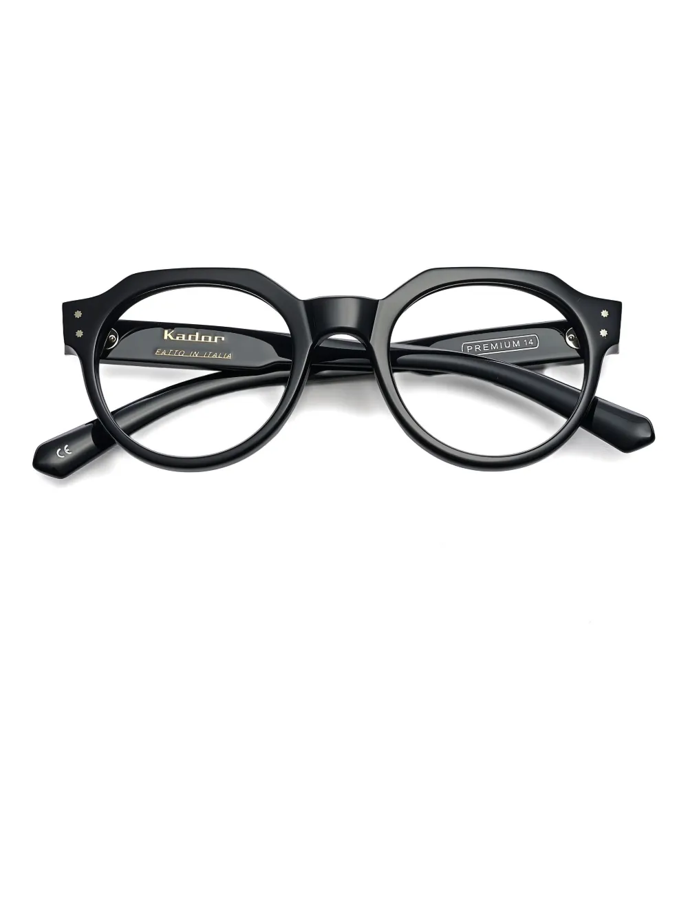 Kador Dante round glasses | Black | Image 1