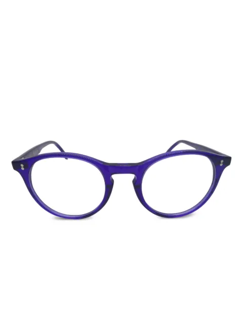 Kador round-frame clear-lens glasses