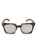 Kador Maya square-frame glasses - Brown