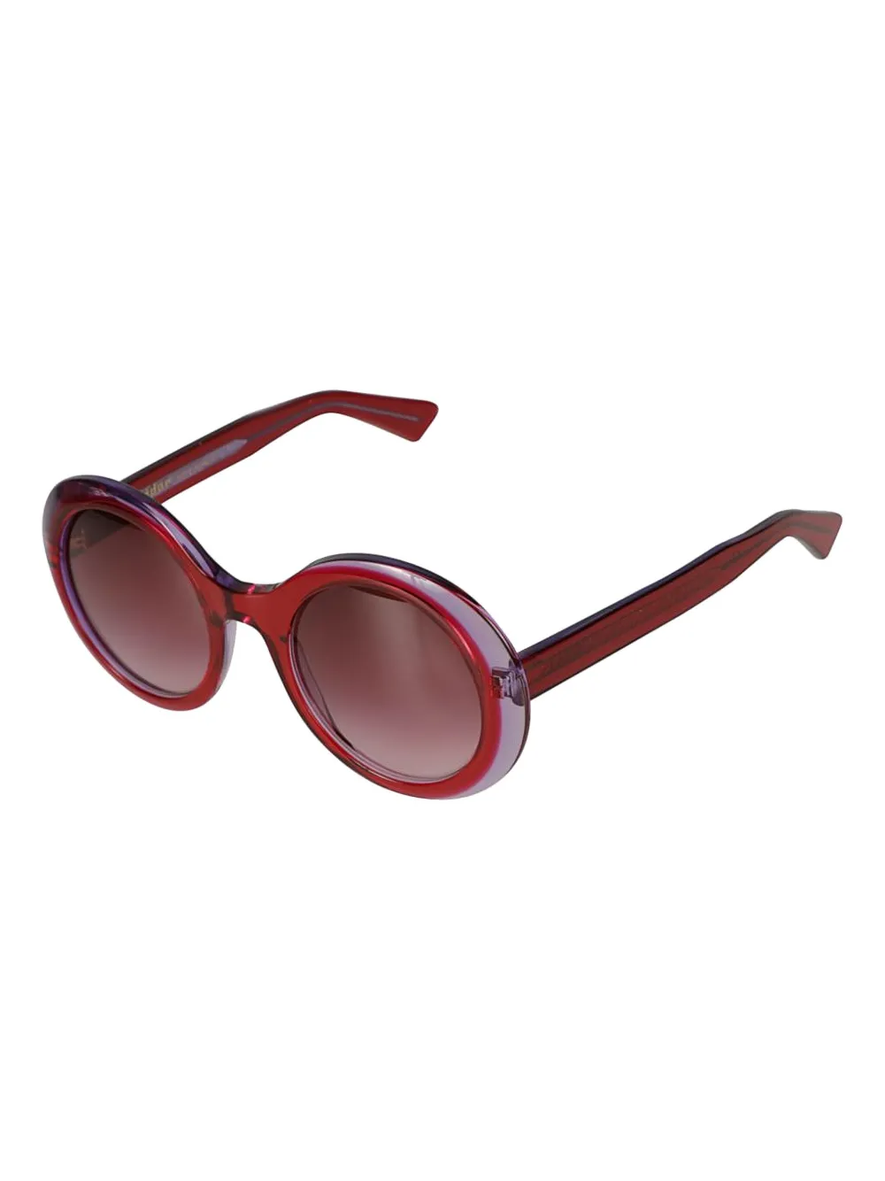 Kador round-frame sunglasses - Rood