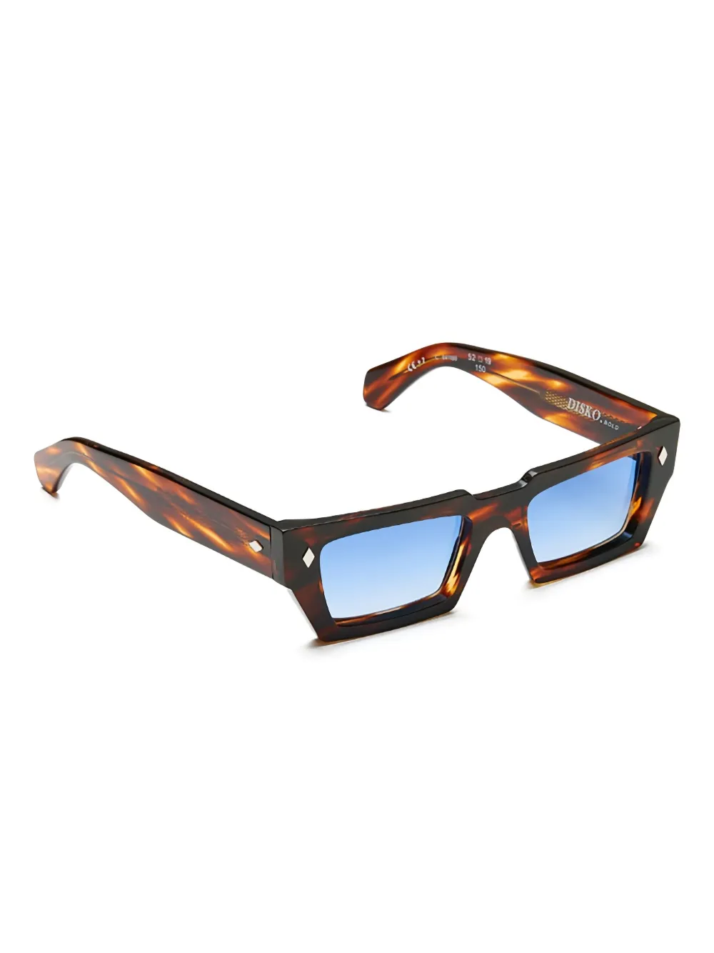 Kador Disko geometric-frame sunglasses - Bruin