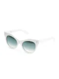 Kador Kelly cat-eye frame sunglasses - White