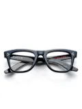Kador square-frame glasses - Black