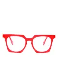Kador square-frame glasses - Red