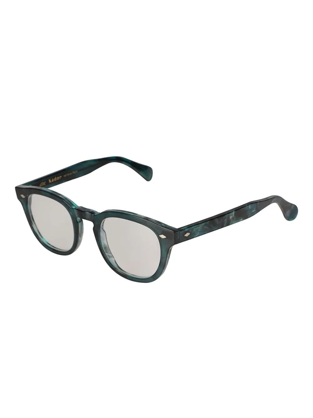 Kador Woody marble-effect round glasses | Men | Image 2