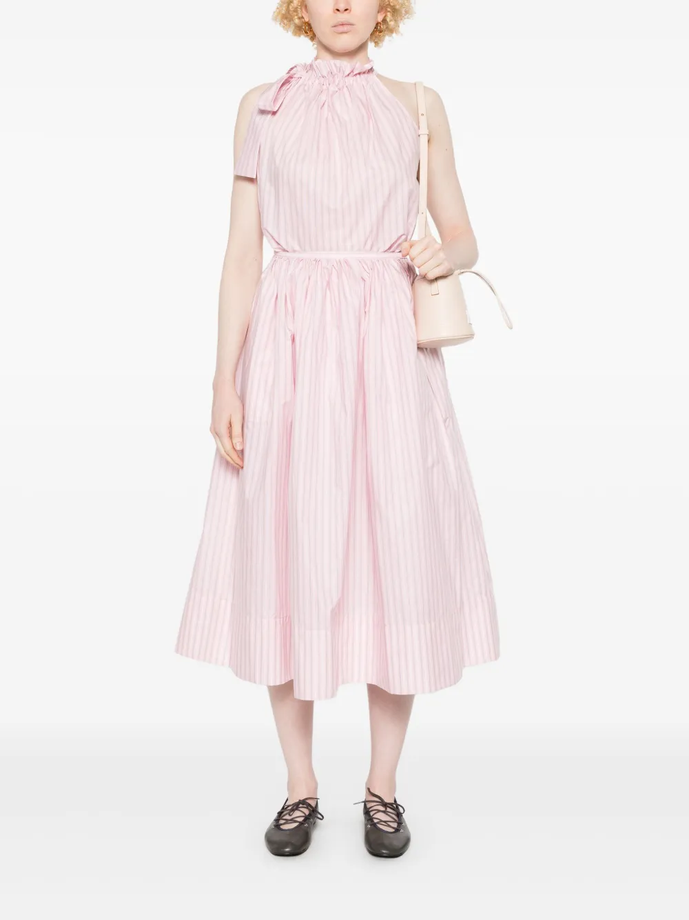 Philosophy Di Lorenzo Serafini striped maxi dress - Roze