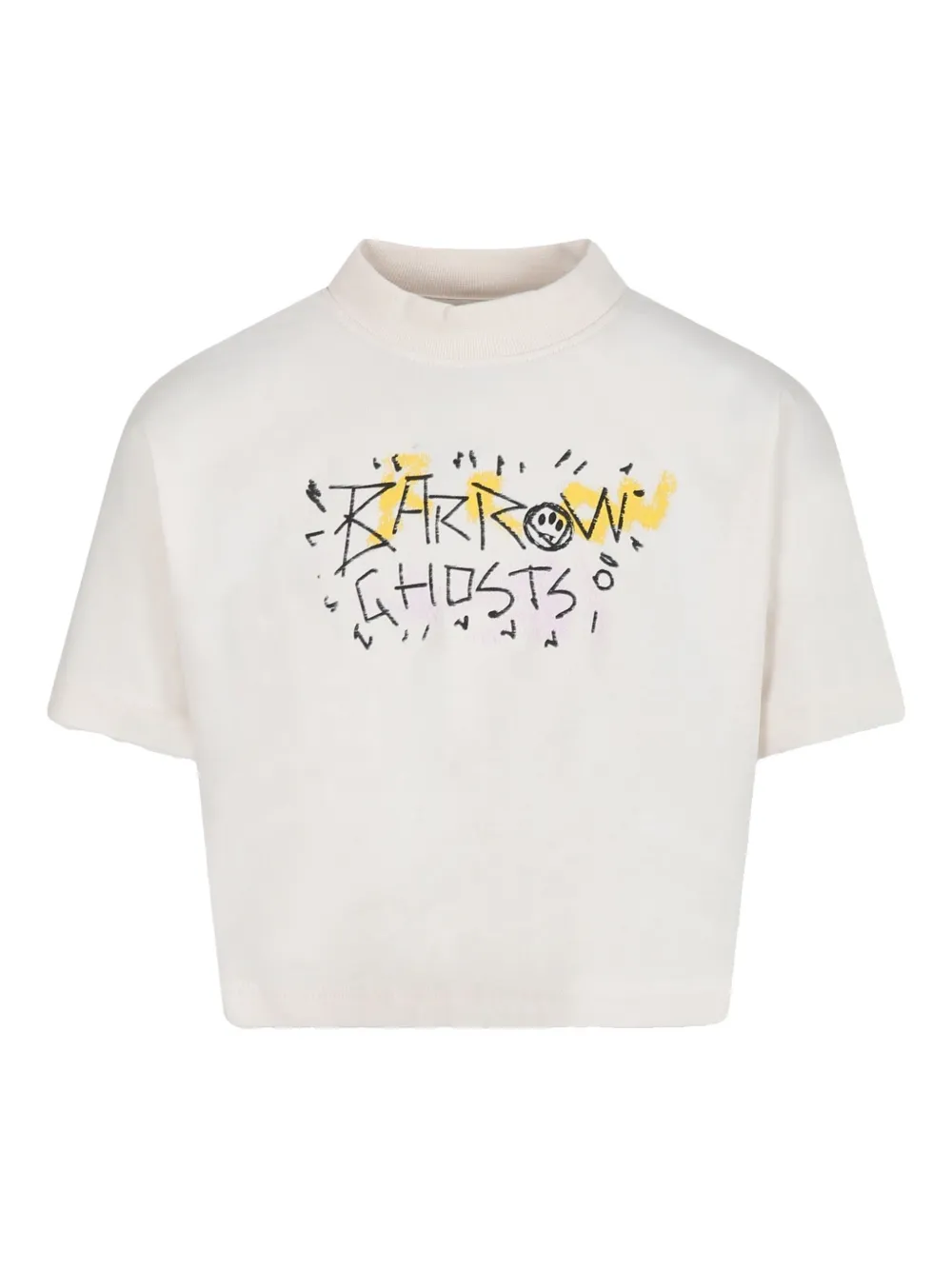 Shop Barrow Graphic-print T-shirt In White