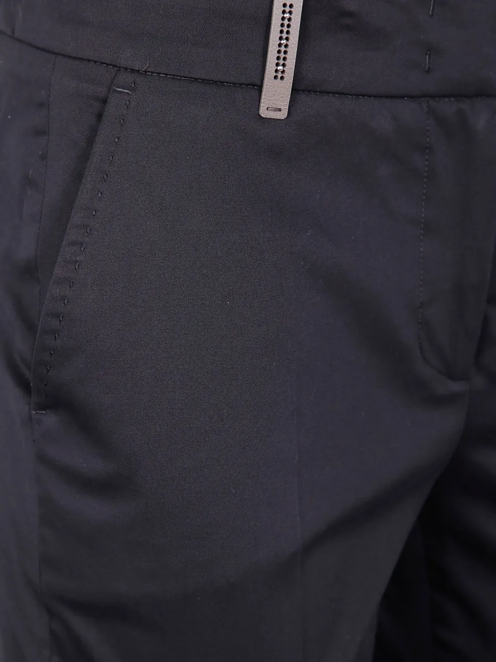 Peserico Slim-fit broek Zwart
