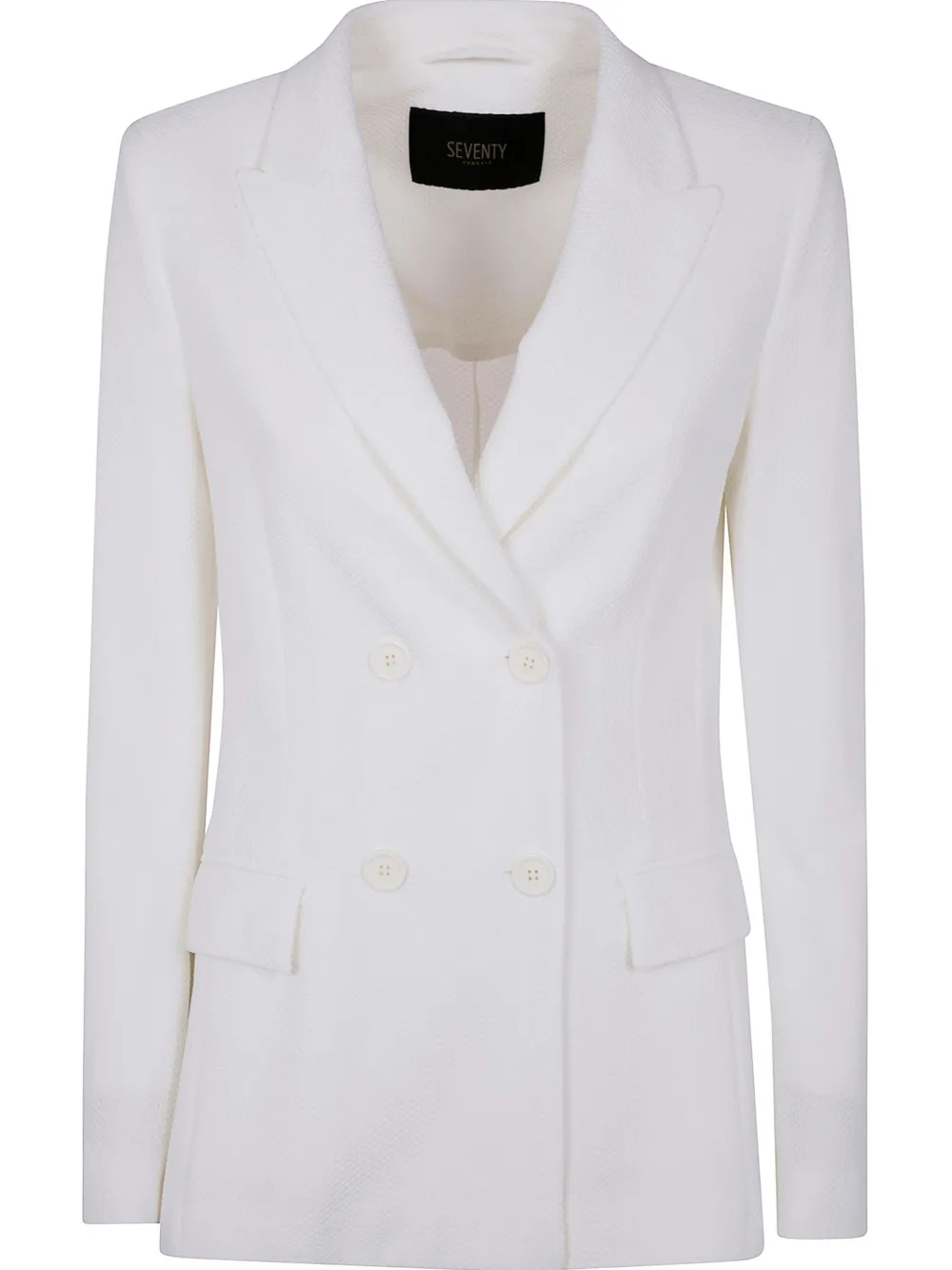 Seventy Blazer met dubbele rij knopen Wit