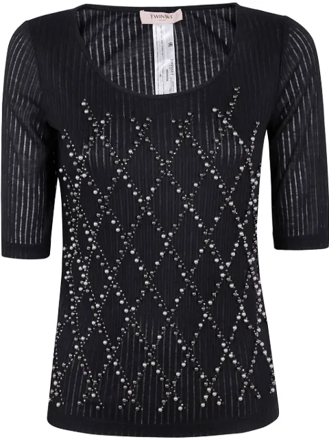 TWINSET bead-embellished T-shirt