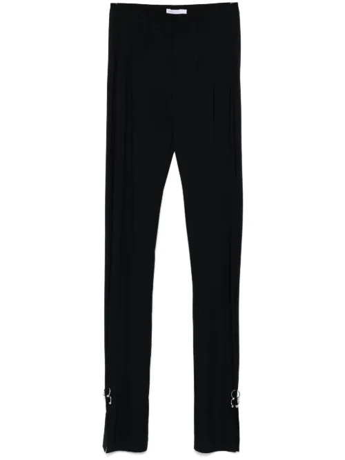 Pantalon droit à détails de piercings - Patrizia Pepe - Modalova