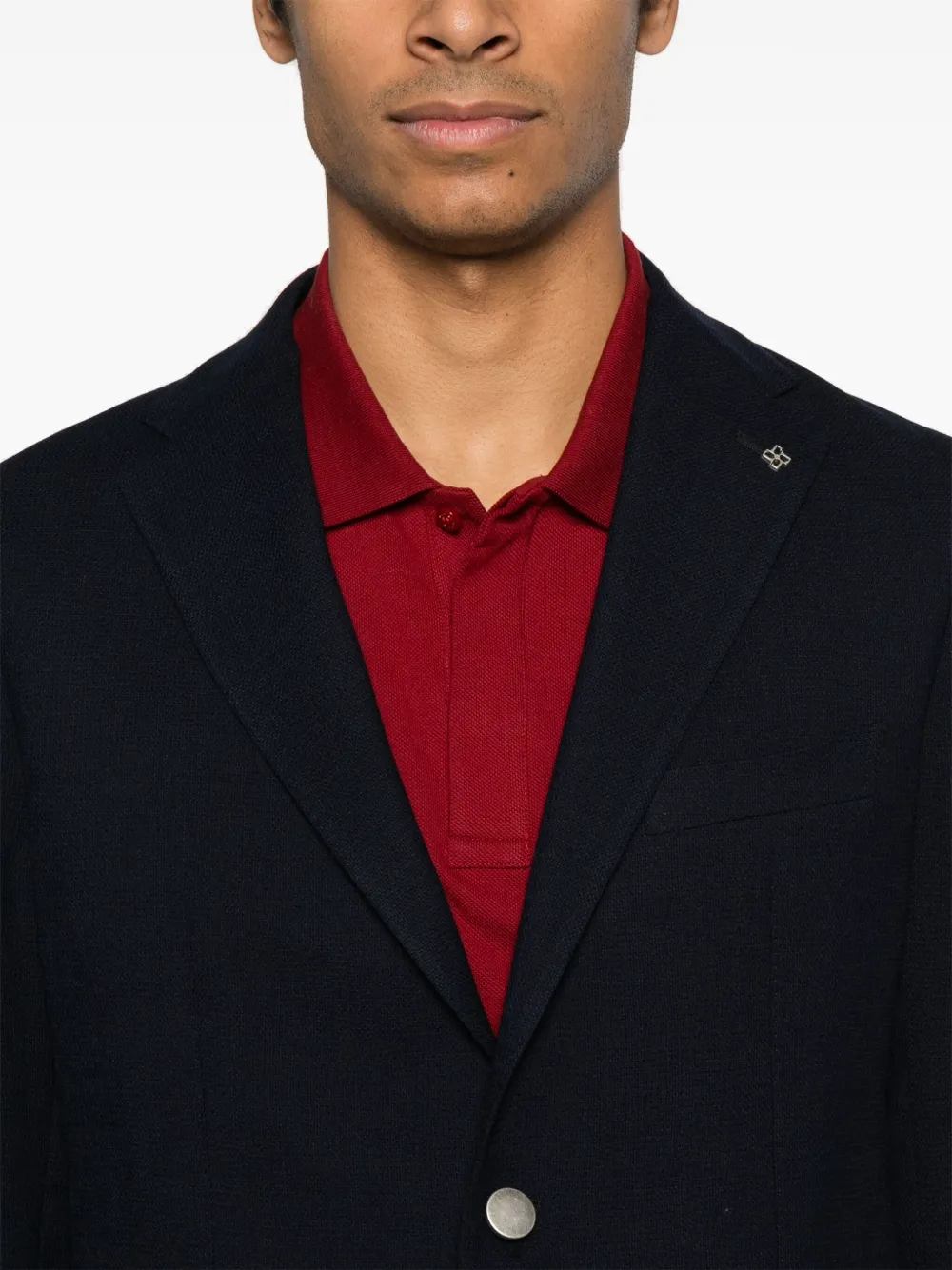 Tagliatore Blazer van scheerwol Blauw