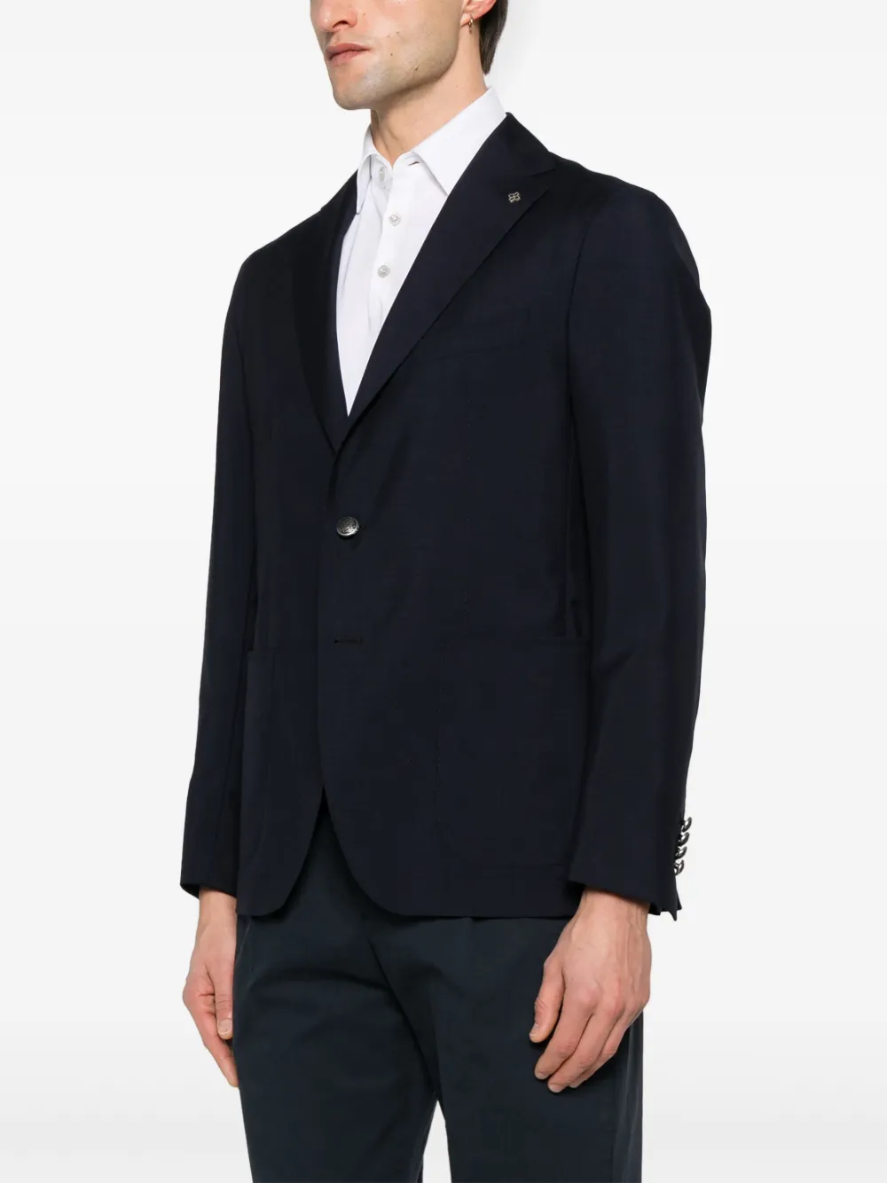 Tagliatore Blazer met enkele rij knopen Blauw
