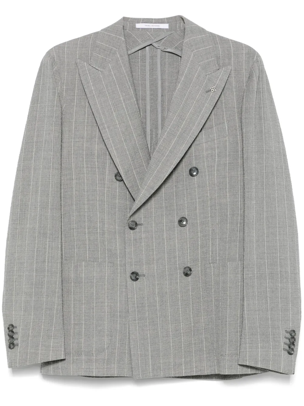Tagliatore pinstriped blazer | Grey | Image 1