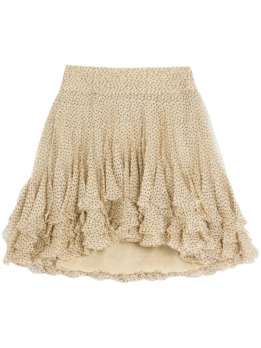 Valentino Asymmetrical Tailored Skirt In Bouleau/noir