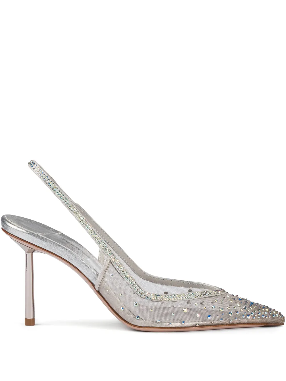 Le Silla 80mm Nicole pumps Silver