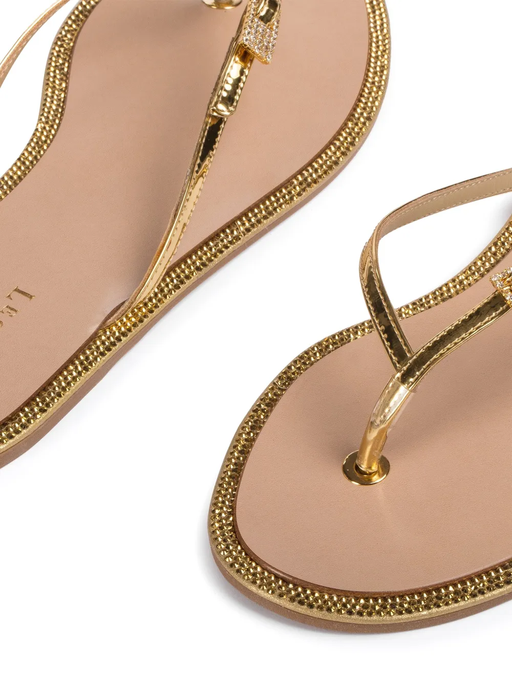 Le Silla Sahara slippers Goud