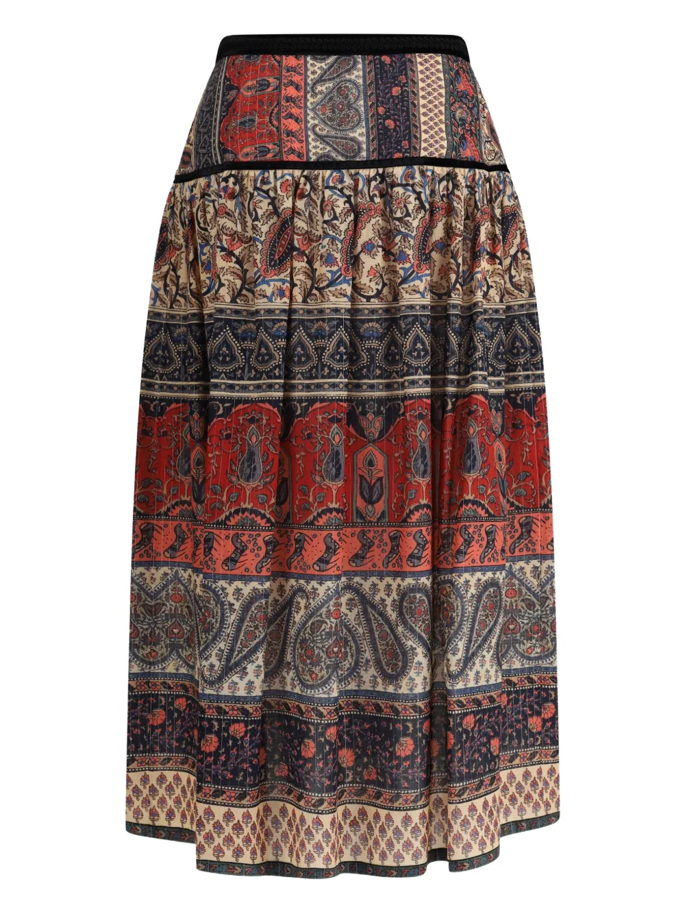Valentino Garavani Voyage Imaginaire midi-rok met print Beige