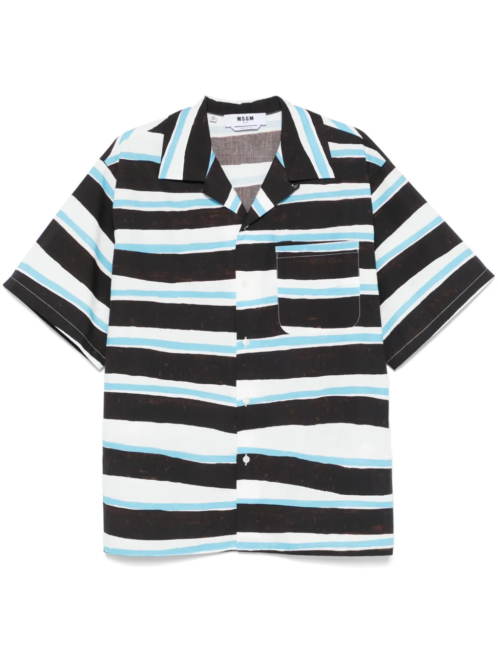 MSGM Gestreept overhemd Blauw