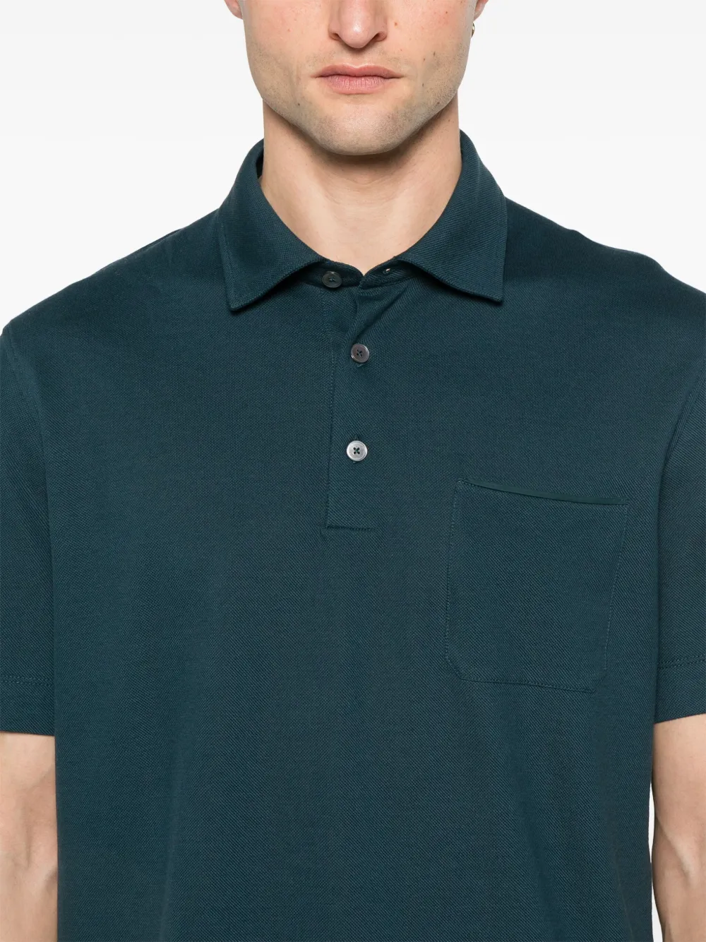 Zegna Katoenen poloshirt Blauw