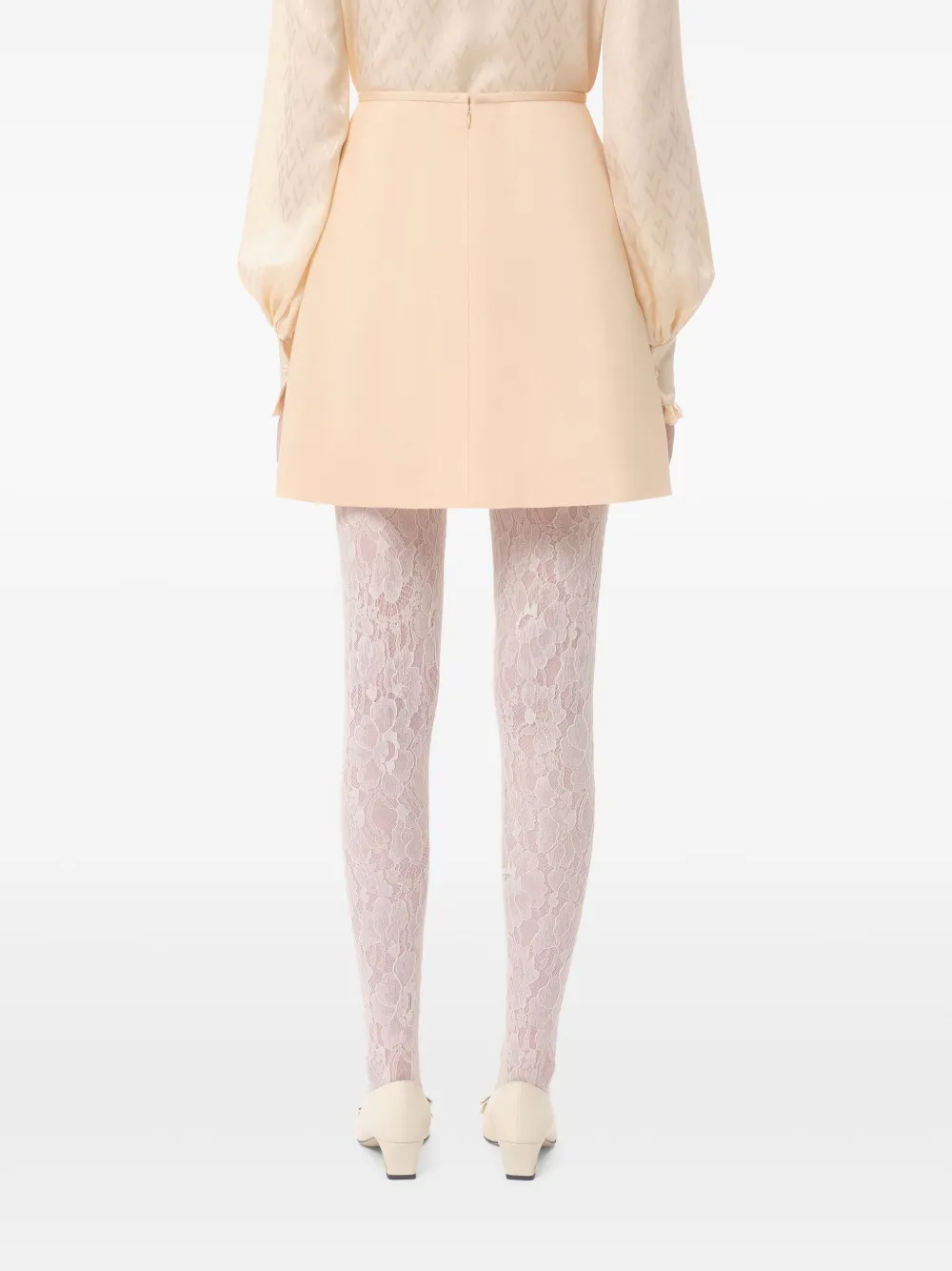 Valentino Garavani Crepe Couture mini-rok Beige