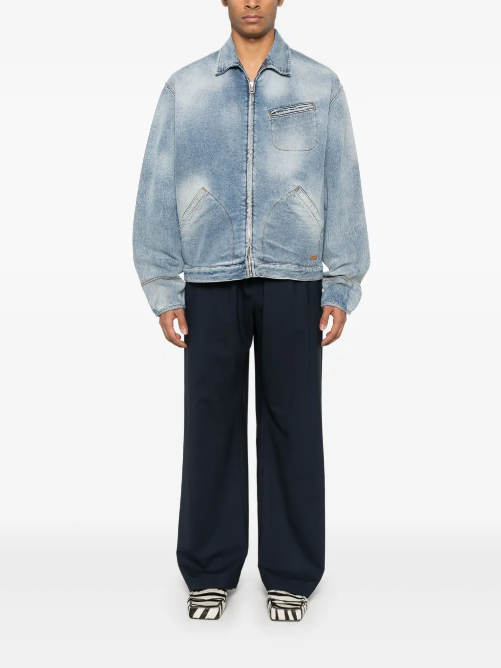 MSGM Denim jack - Blauw