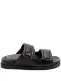 Patrizia Pepe leather slides - Black