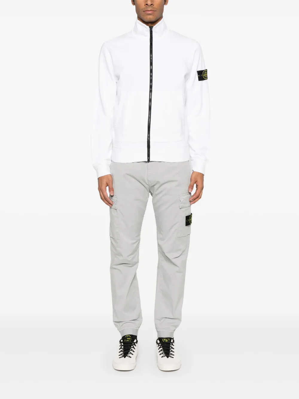 Stone Island twill cargo trousers - Grijs