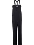 Jean Paul Gaultier leather-trimmed jumpsuit - Black