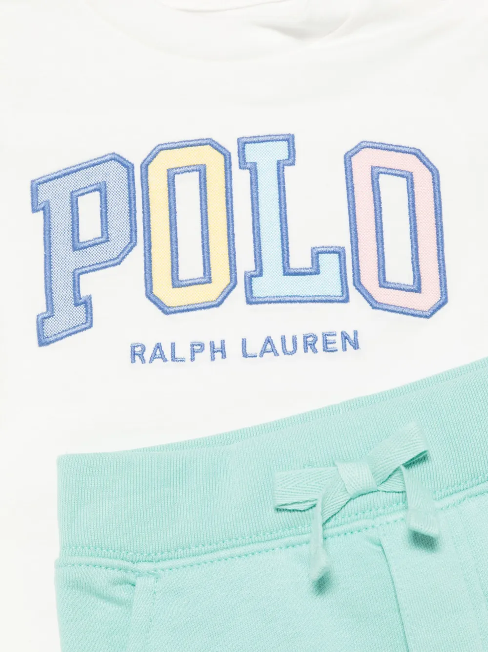 POLO RALPH LAUREN KIDS Shorts met geborduurd logo Wit